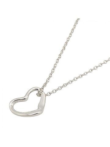 Tiffany & Co. Tiffany &amp; Co. Open Heart SM Necklace, Sterling Silver 925, Women's Jewelry, Tone (view 1)