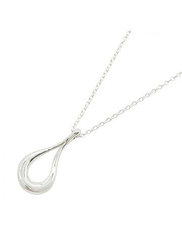 Tiffany & Co. Tiffany &amp; Co. Open Teardrop Necklace, Sterling Silver 925, Women's Jewelry, Tone (view 1)