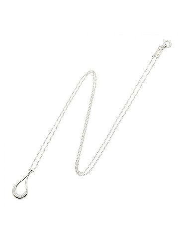 Tiffany & Co. Tiffany &amp; Co. Open Teardrop Necklace, Sterling Silver 925, Women's Jewelry, Tone (view 2)