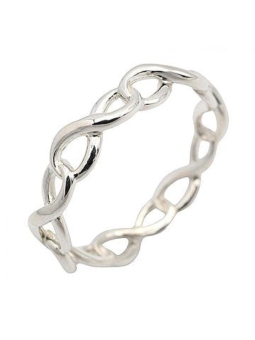Tiffany & Co. Tiffany &amp; Co. Infinity Band Ring, Sterling Silver 925, Tone, Ring/Finger Jewelry, Men's/Women's, 60145307 (view 1)