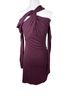 Nicholas Solid Burgundy Cocktail Dress Size XS - photo 2