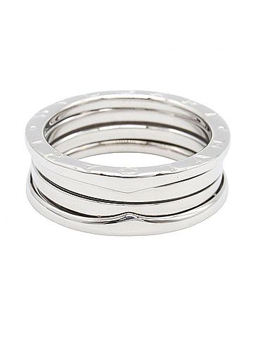Bvlgari Bvlgari Bulgari B-zero1 Ring, 3-band ring, 18K White Gold (18KWG), Silver-tone, for men and women, 346583 (view 2)