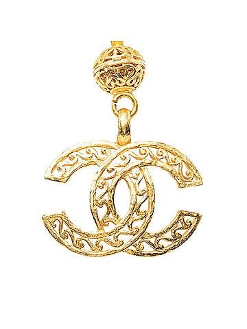 Chanel Chanel Vintage Coco Mark Chain Necklace, Gold Plated, Women's CHANEL (view 1)