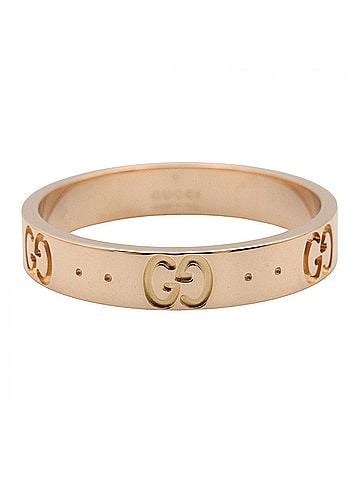 Gucci Gucci Icon Ring Slim - 18KPG (Pink Gold) Jewelry Men's &amp; Women's Gold Tone (view 2)