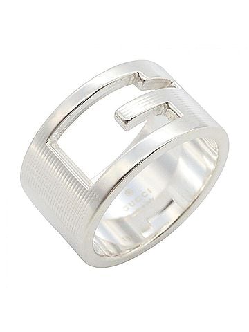Gucci Gucci G-logo ring, jewelry, sterling silver (925), men's, women's, tone. (view 1)