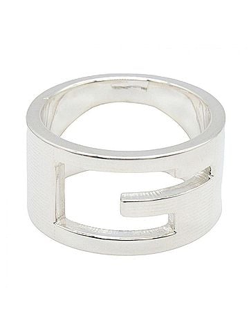 Gucci Gucci G-logo ring, jewelry, sterling silver (925), men's, women's, tone. (view 2)