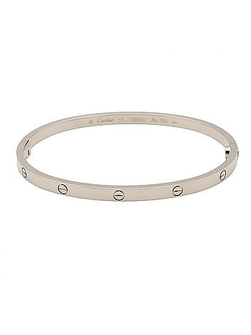 Cartier Cartier Love Bracelet Small Accessory 18KWG (White Gold) Men's Women's Silver Tone B6079217 (view 1)