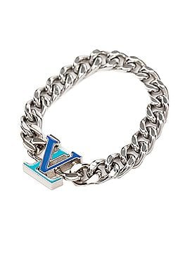 Louis Vuitton Stainless Steel Enamel LV Chain Bracelet M (view 2)