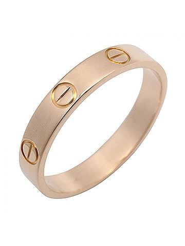 Cartier Cartier Mini Love Ring, 18K Pink Gold (PG), Men's/Women's, Tone, B4085000 (view 1)