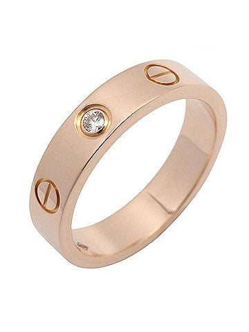 Cartier Cartier Mini Love Ring 71PD - Ring/Finger 18KPG (Pink Gold) Diamond Women's Clear/Gold Tone B4050700 (view 1)