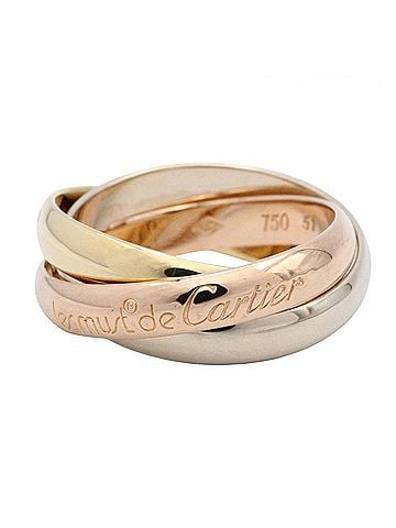 Cartier Cartier Trinity Ring - Ring/Finger Jewelry 18K (Yellow Gold), 18KWG (White 18KPG (Pink Gold) Men's/Women's Gold Tones/Silver Tones (view 1)