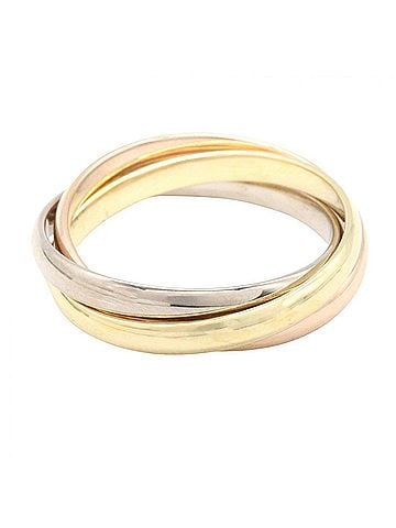 Cartier Cartier Trinity Ring, Small, Jewelry, 18K (Yellow Gold), 18KWG (White 18KPG (Pink Women's, Gold Tone, Silver B4235100 (view 2)