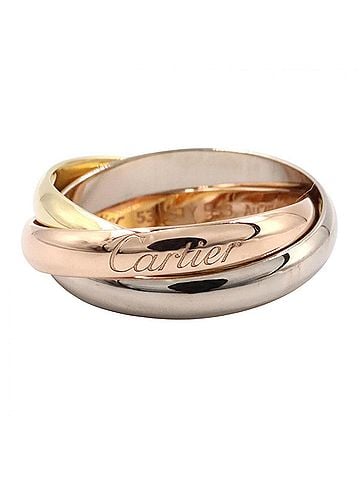 Cartier Cartier Trinity Ring Classic - Jewelry 18K (Yellow Gold), 18KWG (White 18KPG (Pink Gold) Women's Gold/Silver Tones B4234200 (view 1)