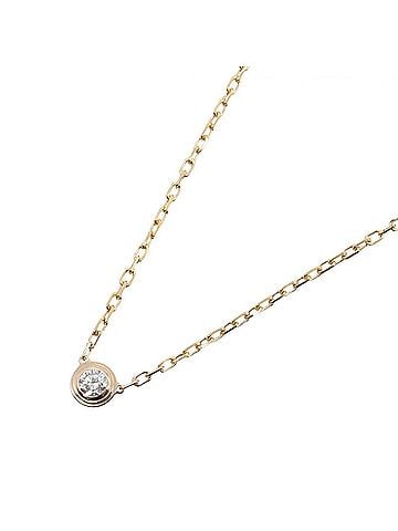 Cartier Cartier d'Amour SM Necklace, Diamond 18K Pink Gold (PG), Women's, Clear/Gold Tone, B7215800 (view 1)