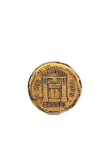 Chanel Chanel 31 RUE CAMBON Cambon Vintage Brooch Gold Plated Women's CHANEL (view 1)