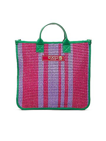 Gucci Gucci Children's Tote Bag Handbag 605831 Purple Green Fabric Women's GUCCI (view 1)