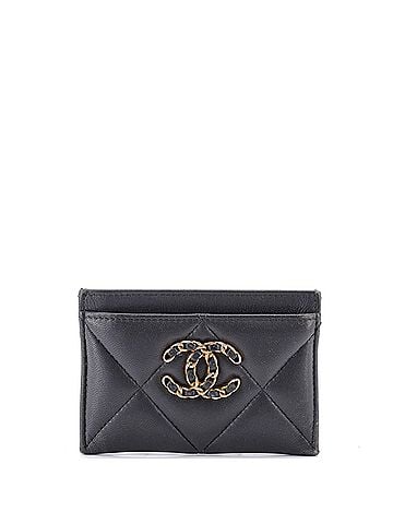 Chanel 19 Card Holder Quilted Leather (view 1)