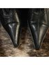 Baldinini 100% Leather Black Boots Size 7 - photo 5