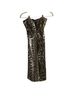 Monaco Black Silver Cocktail Dress Size L - photo 1
