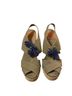 Tory Burch Green Blue Wedges Size 10 - photo 1