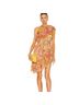 REVOLVE 98% Viscose 2% Metallic Fiber 100% Viscose Floral Pink Cocktail Dress Size M - photo 1