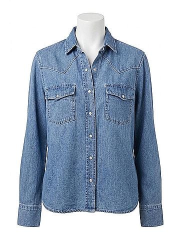 Dear John Star Western Chambray Shirt in Osalina Wash (view 1)