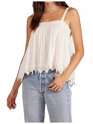 Bobi Malaga Tank Top in White (view 2)