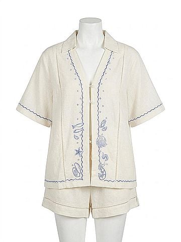 L Space La Mer Shirt in White (view 1)