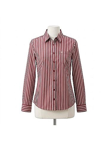 Ariat Kirby Stretch Shirt in Cabernet Stripe (view 1)