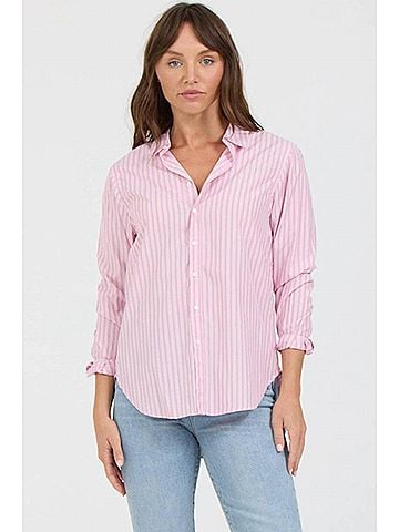 Dear John Lolita Novelty Shirt in Lilac Stripe (view 2)