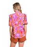 Flying Tomato Floral Pink Sunset Bloom Blouse in Pattern Size M - photo 4