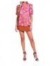 Flying Tomato Floral Pink Sunset Bloom Blouse in Pattern Size M - photo 6