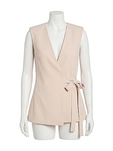 Amanda Uprichard Halcyon Sleeveless Vest in Bone (view 1)