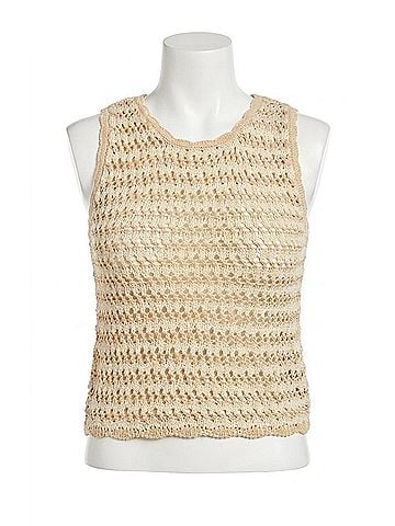 Sadie & Sage Isabella Sweater Tank Top in Ivory (view 1)