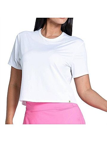Lucky in Love Power Box Tee in White (view 2)