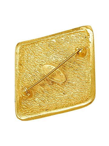 Chanel Chanel Coco Mark Diamond Brooch Gold Plated GP Women's CHANEL (view 2)