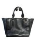 Coach 100% Leather Black Gold Tote One size - photo 2