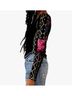 Free People Floral Black Amara Top in Black Size XL - photo 3