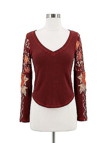 Free People Amara Top in Garnet Grotto (view 1)
