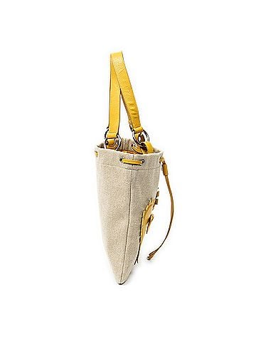 Yves Saint Laurent Fringed Heart Applique Tote (view 2)