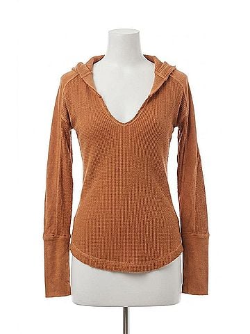 Free People Margo Essential Hoodie in Bran (view 1)