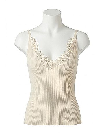 Ulla Johnson Ainsley Knit Camisole in Pearled Ivory (view 1)