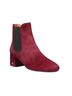Coach 100% Suede Burgundy Ankle Boots Size 8 - photo 1