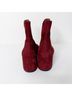 Coach 100% Suede Burgundy Ankle Boots Size 8 - photo 4