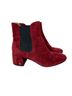 Coach 100% Suede Burgundy Ankle Boots Size 8 - photo 2