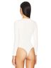 Astr Solid White Rima Bodysuit in White Size S - photo 4