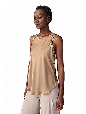 Joseph Ribkoff Scoop Neck Top in Tiger's Eye (view 2)