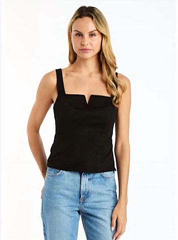 Drew Desiree Tank in Black (view 2)