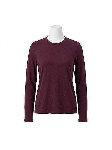 Kut from the Kloth Noelie Long Sleeve Top in Purple (view 1)