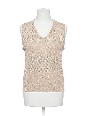 Lyssé Bria Sequined V-Neck Shell Top in Chablis (view 1)